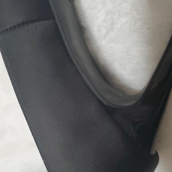 bebe open toe heel shoes sandal 8 black ( Ss11  ) - Picture 7 of 10